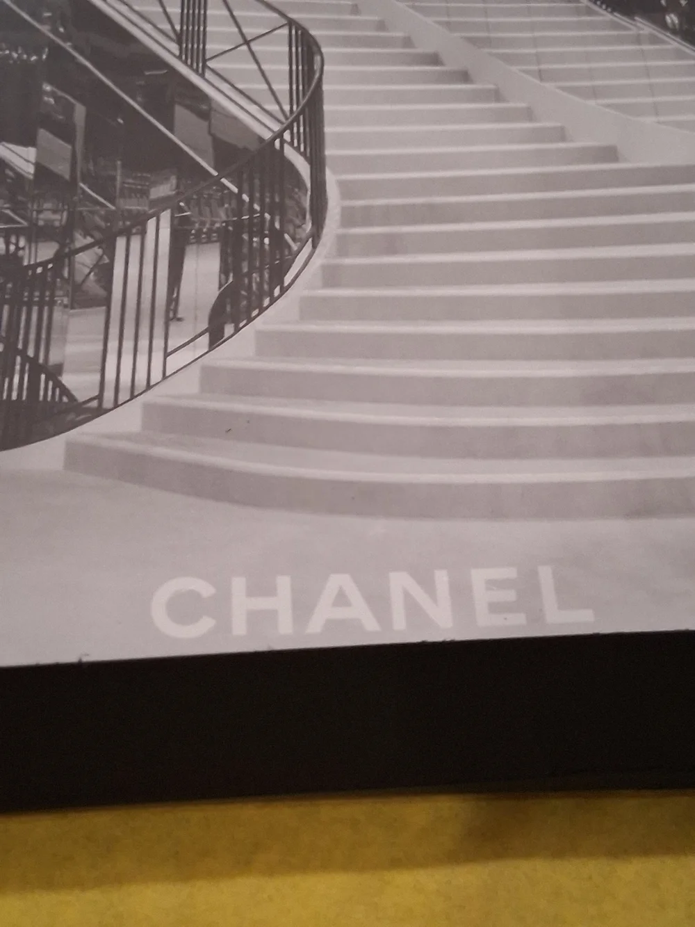 CHANEL RARE Note/ Diary with Monochrome Staircase Print - Black & White.New
